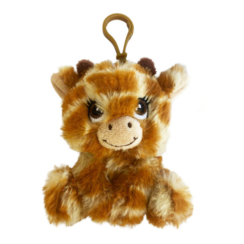 (Mis 0) BABY GIRAFFA Peluche seduto 10cm c/Bagclip…x12…x400